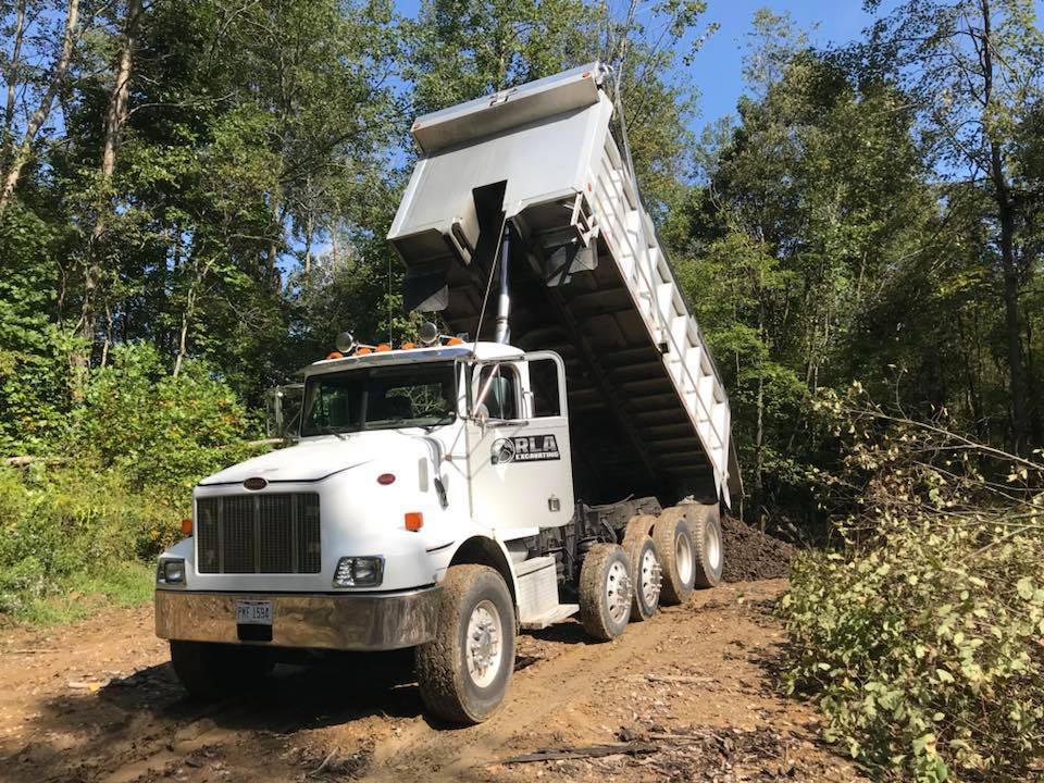 Trucking, Hauling, Dump Trucking, Tailgating, Topsoil, Sand, Rock, Gravel, Stone