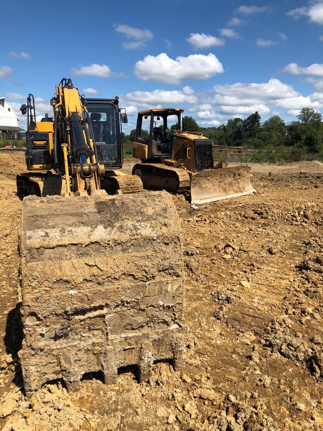 Excavator, Dozer, Excavating contractor strasburg, Earth Moving company, 